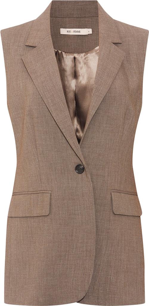 Se Rue de Femme ¤ Venla Vest RdF ¤ Kvinde Teak Veste Str XS - hos Magasin ved Magasin