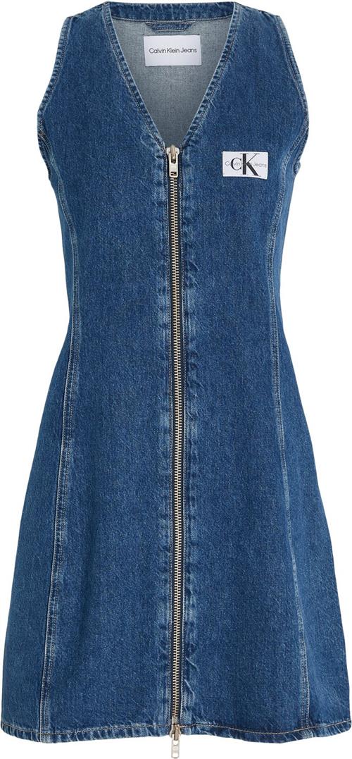 Calvin Klein ZIP Through Sleeveless Dress Kvinde 1a4 Korte Kjoler Str XS - hos Magasin