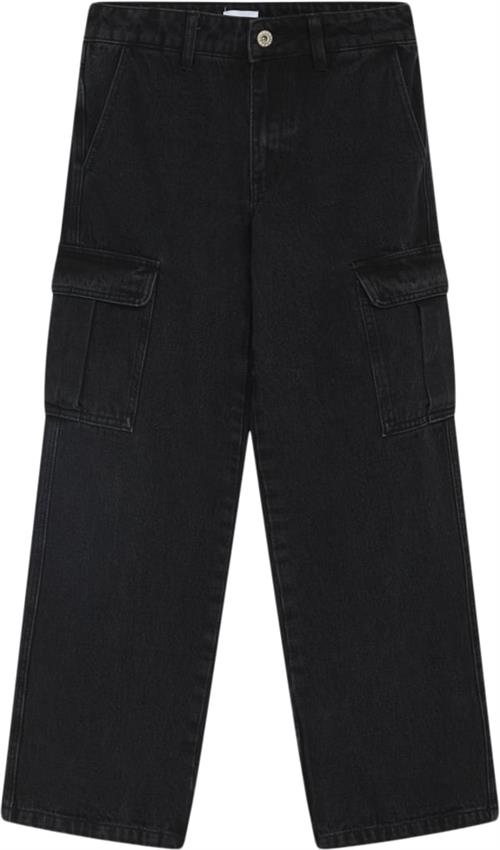 Grunt Worki Low Waist Cargo Str 30/17Y - Black Jeans hos Magasin