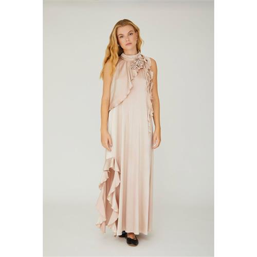 A-VIEW Rose Dress Kvinde Sand Maxi Kjoler Str 42 - hos Magasin