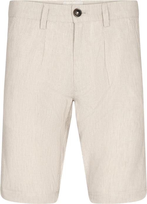 Bruun & Stengade BS Buris Regular Fit Shorts Mand Beige/white Chino Shorts Str 29 - Bomuld hos Magasin