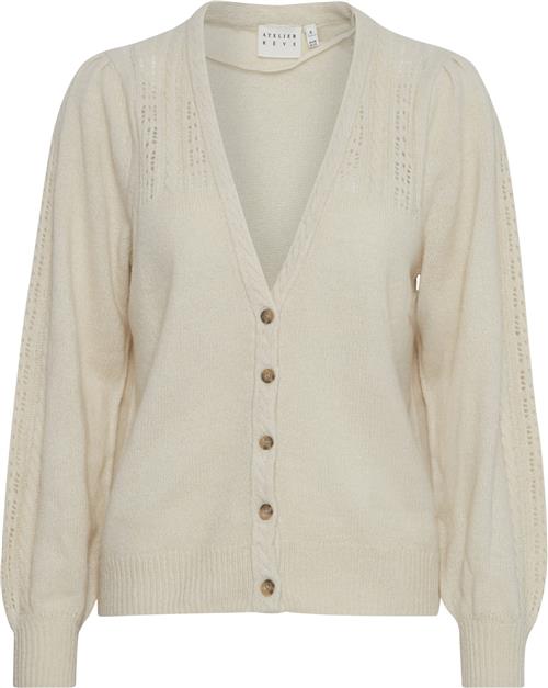 Atelier Rêve Irchiba CA Kvinde Birch Melange Cardigans Str XS - hos Magasin