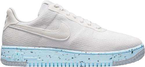 Se Nike air Force 1 Crater Flyknit Kvinde White/white-pure Platinum Sneakers Str 8.5 - hos Magasin ved Magasin