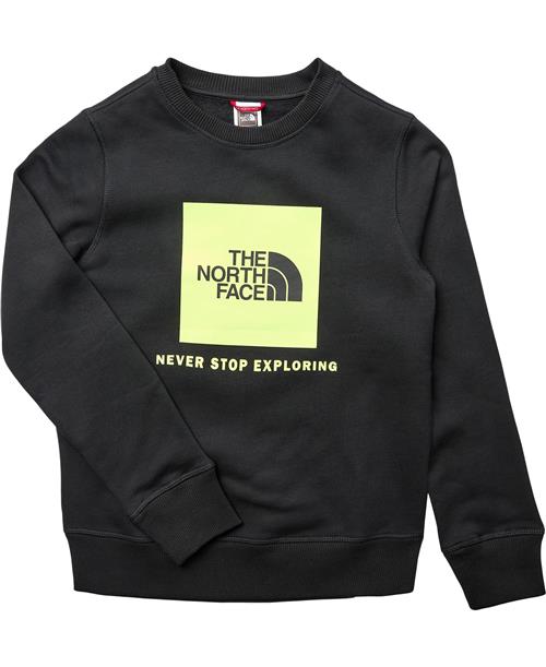 The North Face Teen Redbox Crew TNF Black Str S - Sort Sweatshirts Bomuld hos Magasin