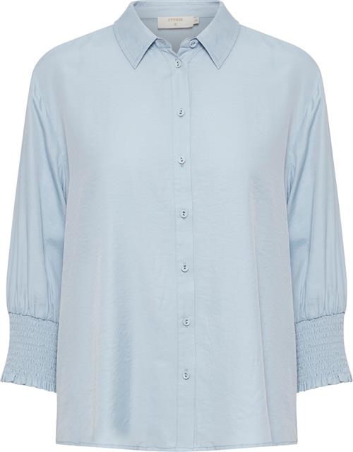 Cream Nolacr Shirt Kvinde Kentucky Blue Langærmede Skjorter Str 42 - hos Magasin