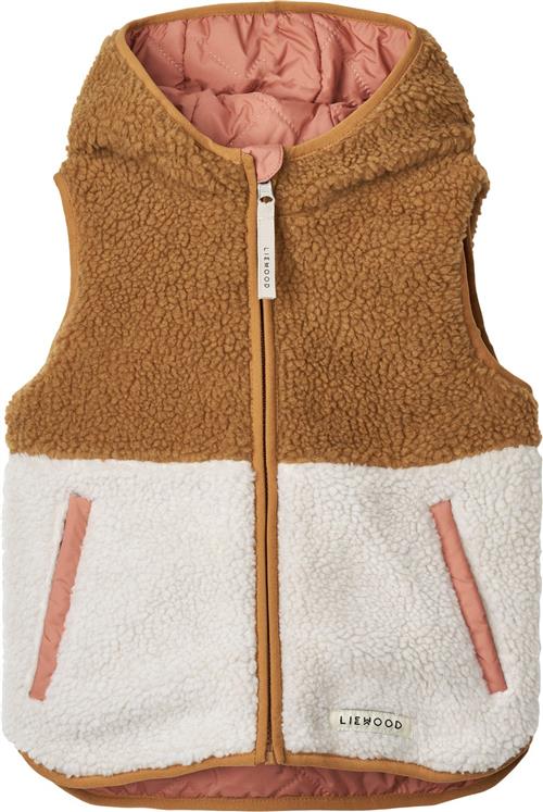 Se Liewood Diana Reversible Vest Str 98 - Tuscany Rose Mix Veste hos Magasin ved Magasin