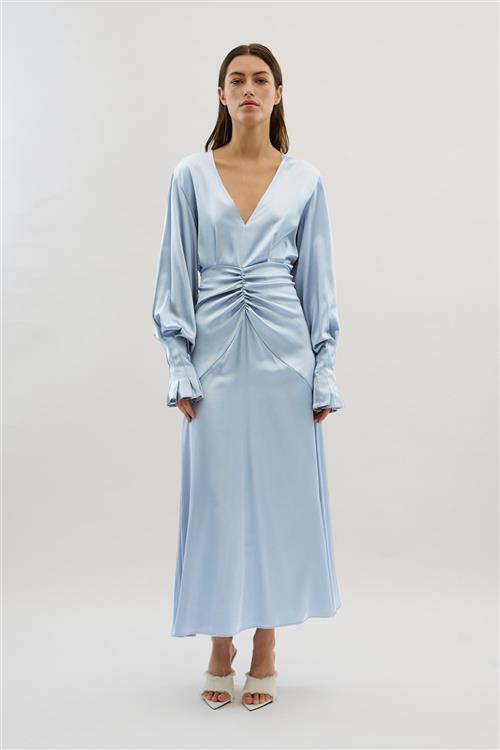 Karen by Simonsen Kbpeel Dress Kvinde Pearl Blue Maxi Kjoler Str 40 - hos Magasin