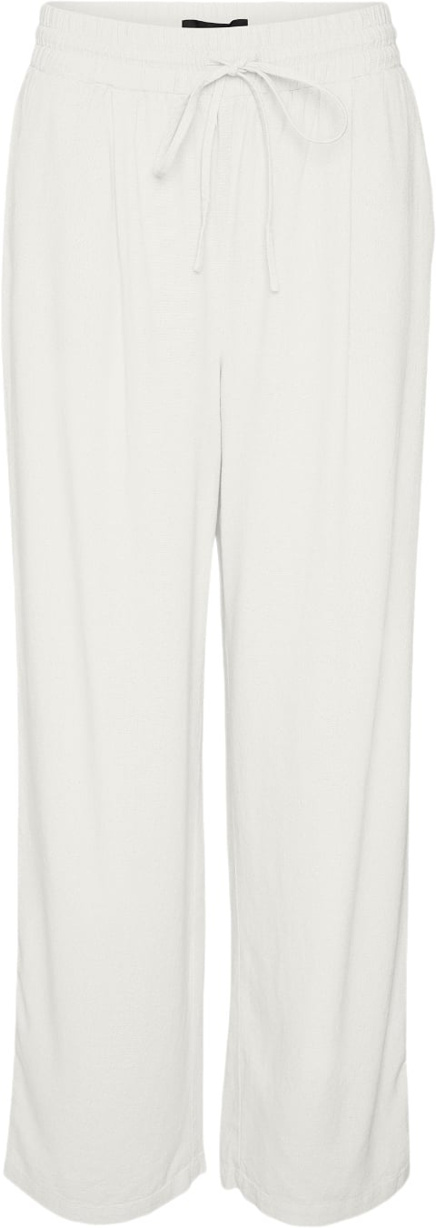 Se Vero Moda Vmjesmilo Wide Pants WVN GA Noos Kvinde Snow White Bukser Med Brede Ben Regular Fit Str XS - hos Magasin ved Magasin