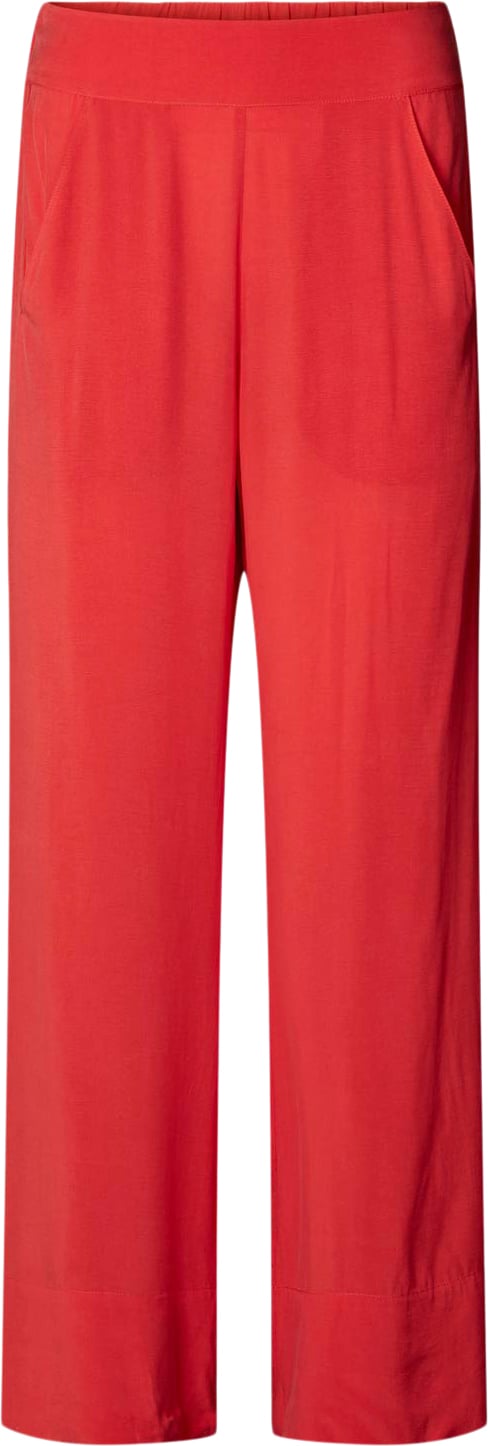 Se Rabens Saloner Sandwashed Wide leg Pant Alisa Kvinde Red Bukser Med Brede Ben Str XS - hos Magasin ved Magasin