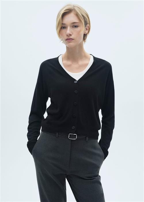 MANGO Cardigan .- Lucca Kvinde Black Cardigans Str M - hos Magasin