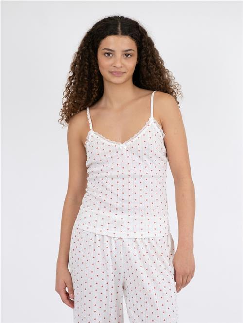 Se Neo Noir Lindsay Pointelle Heart Top Kvinde White Toppe Str 42 - hos Magasin ved Magasin