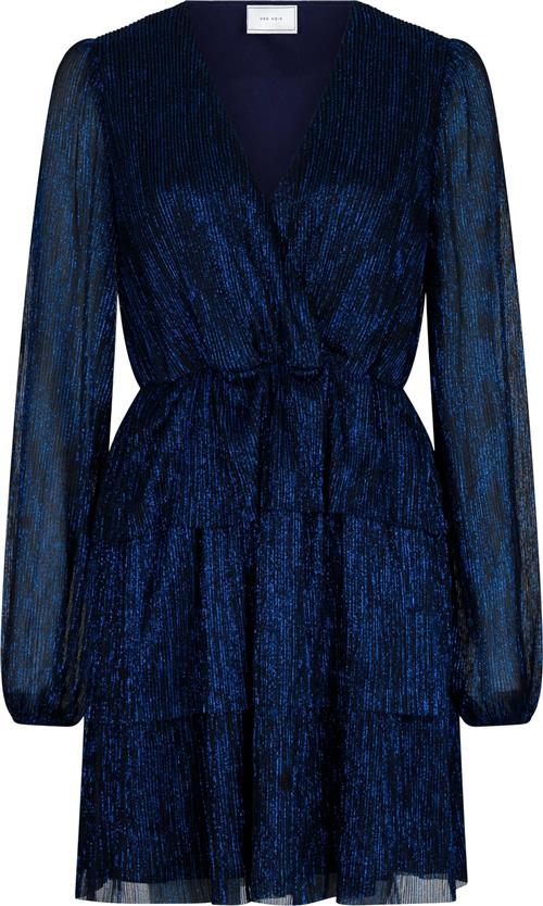 Neo Noir Nene Glitz Dress Kvinde Blue Korte Kjoler Str 42 - hos Magasin