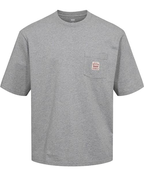 Levi's SS Workwear TEE MID Tone Grey Mand Grå Kortærmede T-shirts Loose Fit Str L - Bomuld hos Magasin