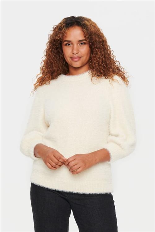 Saint Tropez Bannisz Pullover Kvinde 110605 Sweaters Regular Fit Str L - hos Magasin