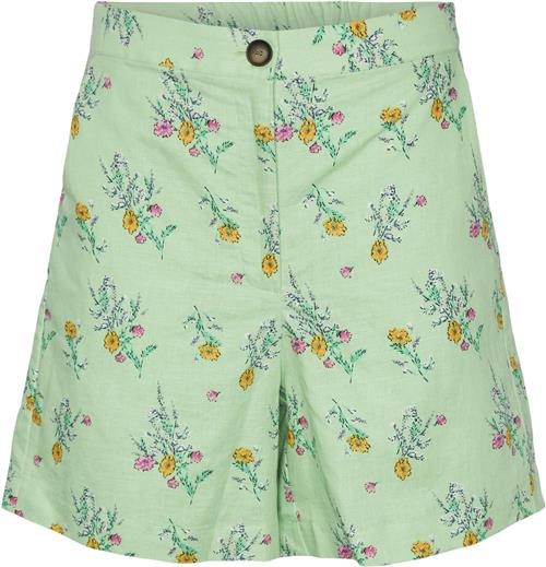 YAS Yasmeadowfield HW Shorts Show Kvinde Opaline Green/meadowfield Aop Casual Shorts Str XS - hos Magasin