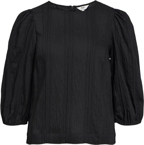 Se Object Objlilli 3/4 TOP Pb15 Kvinde Black Toppe Regular Fit Str 42 - hos Magasin ved Magasin