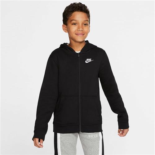 Se Nike Sportswear Club Fullzip Hættetrøje 137-147 / M - Sweatshirts & Hættetrøjer Bomuld hos Magasin ved Magasin