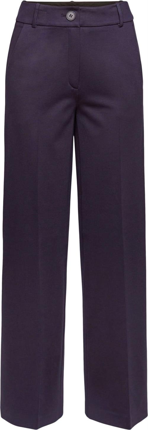 Esprit Jersey Pant Kvinde Navy Bukser Med Lige Ben Str 36/32 - hos Magasin