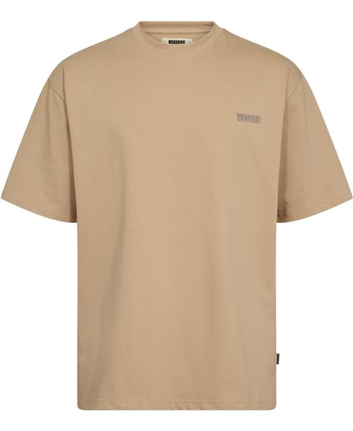 Woodbird Wbbaine Majhon Tee Mand Sand Kortærmede T-shirts Str M - hos Magasin