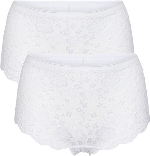 Magasin du Nord Collection Magasin Lace Shorts Mina 2 PK Højtaljede Trusser Str XL