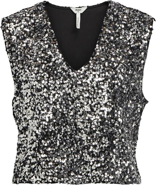 Object Objkinne S/L Sequin TOP 129 Kvinde Magnet Toppe Str 40 - hos Magasin