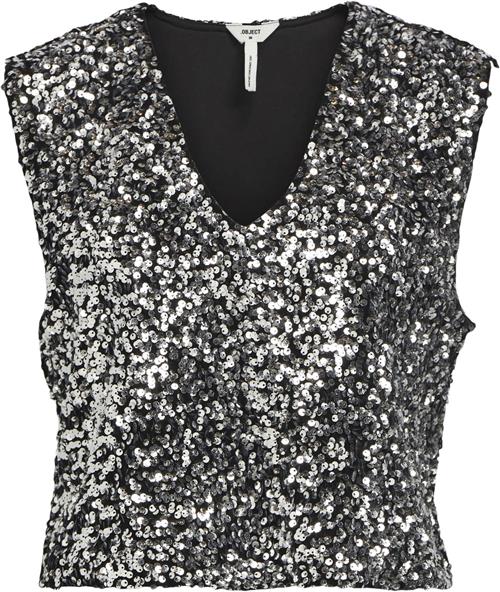 Object Objkinne S/L Sequin TOP 129 Kvinde Magnet Toppe Str 36 - hos Magasin