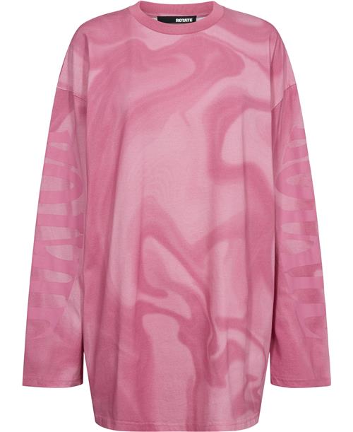 Se ROTATE Birger Christensen Enzyme Long Sleeve Shirt Kvinde Ibis Rose Comb. Langærmede Bluser Str S - hos Magasin ved Magasin