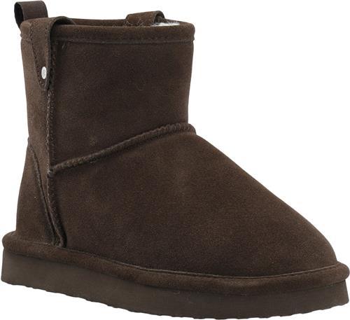 Bianco Biasnow Short Boot Suede Kvinde Dark Brown Vinterstøvler Str 41 - hos Magasin