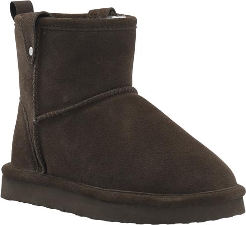 Bianco Biasnow Short Boot Suede Kvinde Dark Brown Vinterstøvler Str 36 - hos Magasin