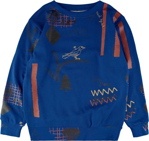 Soft Gallery Sgbaptiste Stories L_S Sweatshirt Str 6y - True Blue Sweatshirts Bomuld hos Magasin