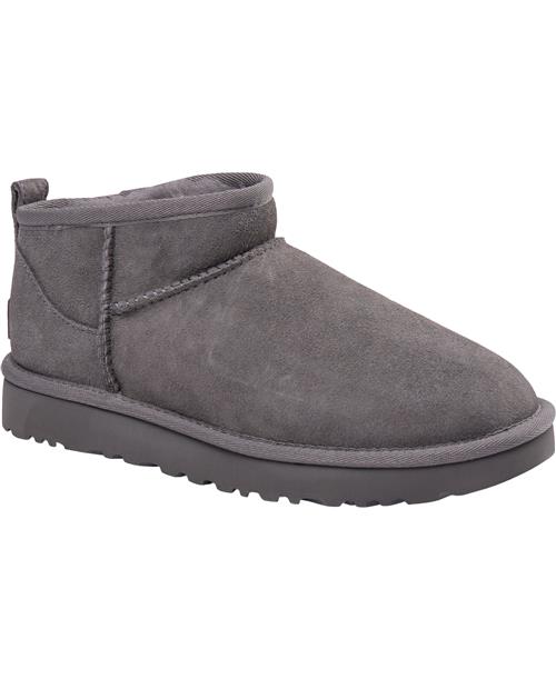 UGG W Classic Ultra Mini Kvinde Grey Ankelstøvler Str 41 - hos Magasin