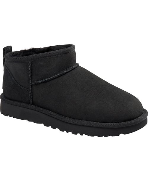 UGG W Classic Ultra Mini Kvinde Black Ankelstøvler Str 36 - hos Magasin