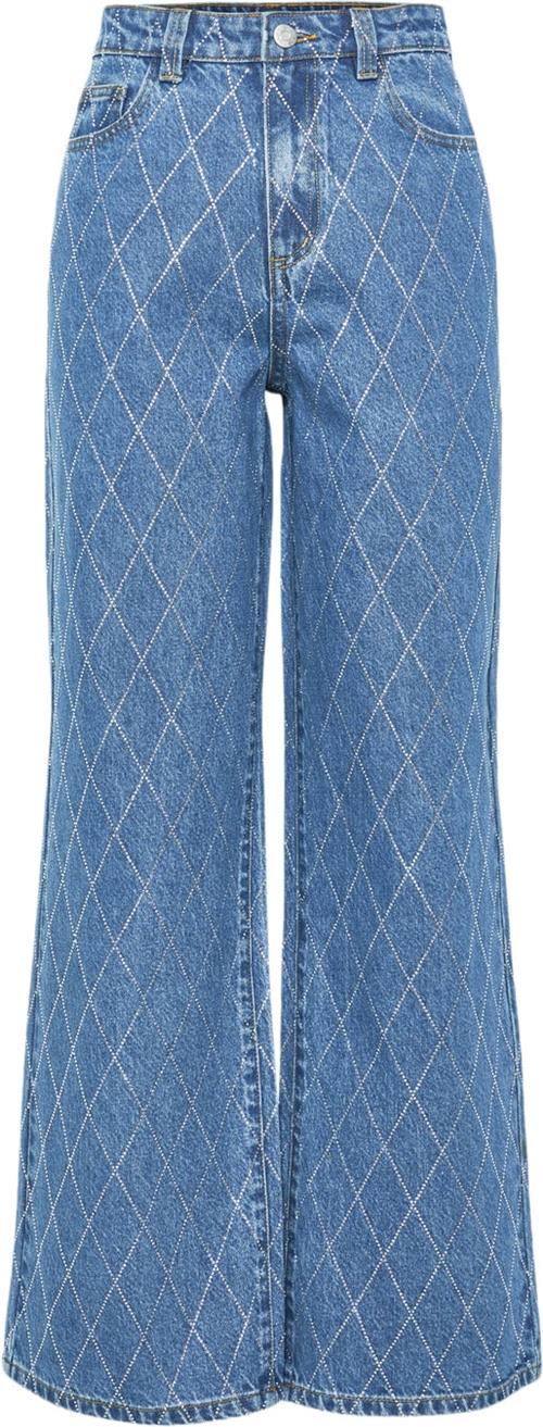 YAS Yasharli HMW Jeans EX Kvinde Medium Blue Denim Wide Jeans Str "30/""32" - hos Magasin