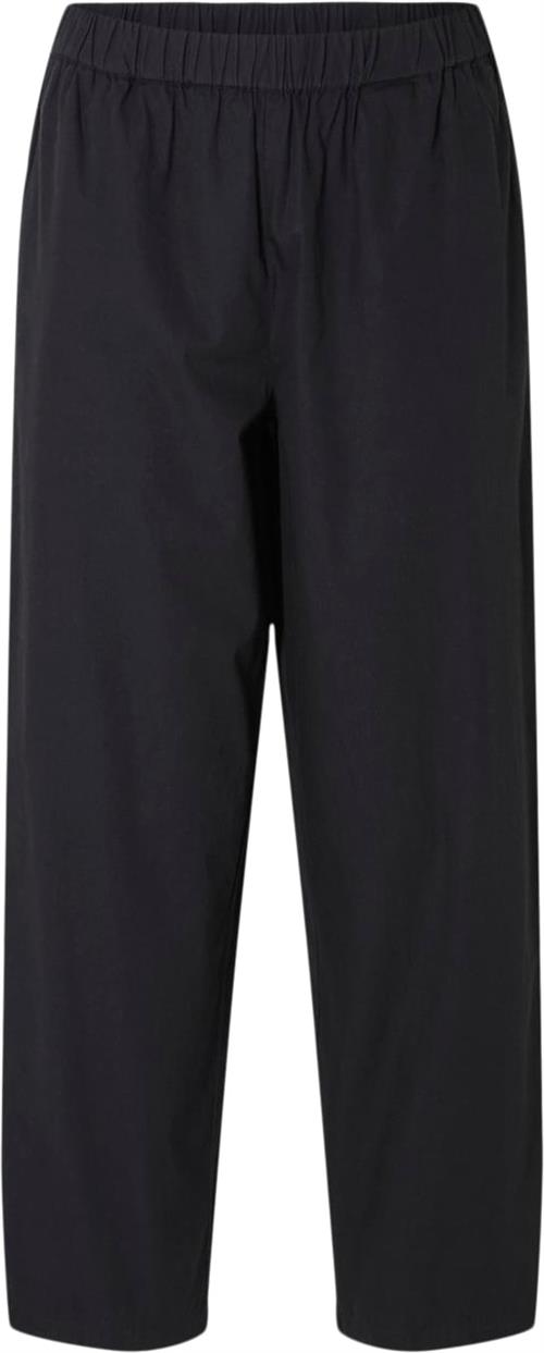 Selected Femme Slfblair HW Pant B Kvinde Sort Bukser Med Lige Ben Regular Fit Str 42 - hos Magasin