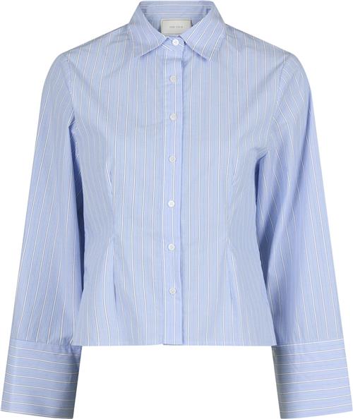 Neo Noir Rosa Stripe Shirt Kvinde Light Blue Langærmede Skjorter Str 36 - hos Magasin