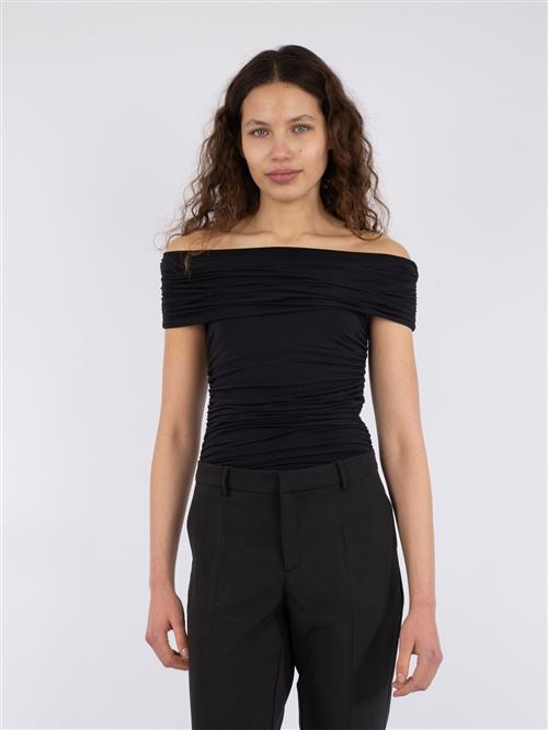 Neo Noir Fiola Jersey Top Kvinde Sort Toppe Str 40 - hos Magasin