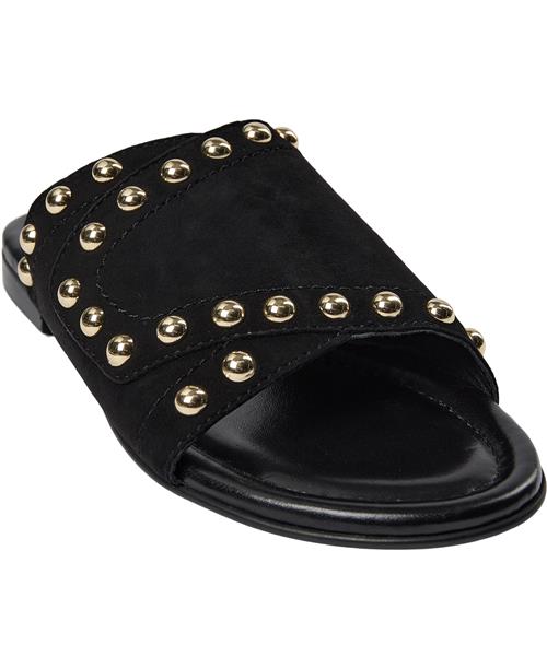 Se Billi Bi Sandal A7110 Kvinde Sort Flade Sandaler Str 39 - hos Magasin ved Magasin