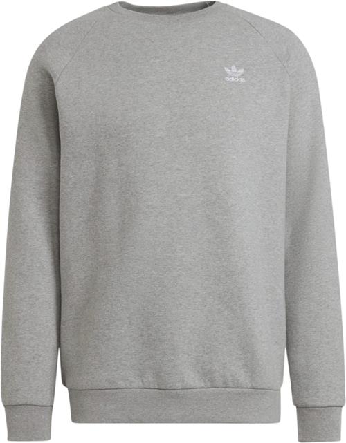 Se adidas Essential Crew Sweatshirt Mand Grey Sweatshirts Str L - Bomuld hos Magasin ved Magasin