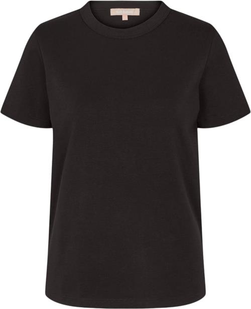 Soft Rebels Srhella Tshirt Gots Kvinde Black Kortærmede T-shirts Str L - hos Magasin