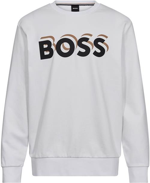 Se BOSS Soleri 07 Mand Hvid Sweatshirts Str L - hos Magasin ved Magasin