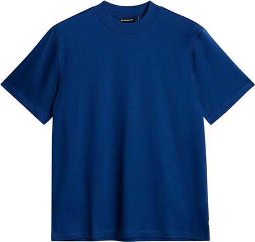 J. Lindeberg Ace Mock Neck Tshirt Mand Estate Blue Kortærmede T-shirts Str XL - hos Magasin