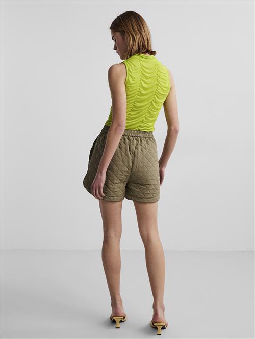 Pieces Pcadina HW Shorts D2D DE Kvinde Deep Lichen Green Casual Shorts Str S - hos Magasin