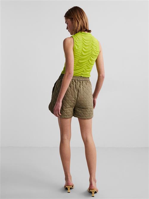 Pieces Pcadina HW Shorts D2D DE Kvinde Deep Lichen Green Casual Shorts Str M - hos Magasin