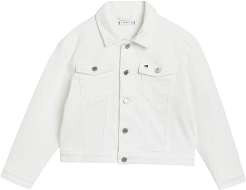 Tommy Hilfiger Denim Trucker Jacket White Str 16 år / 176 cm Denim - White Overgangsjakker hos Magasin