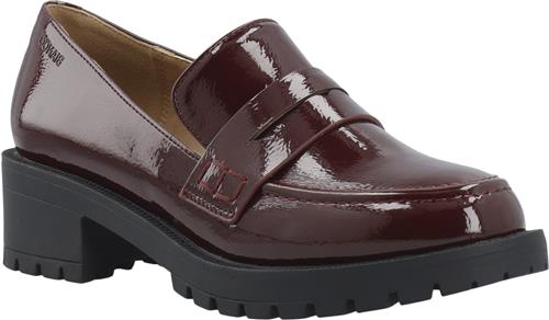 Se Bianco Biapearl Simple Penny Loafer Patent Aquarius Kvinde Burgundy Loafers Str 38 - hos Magasin ved Magasin