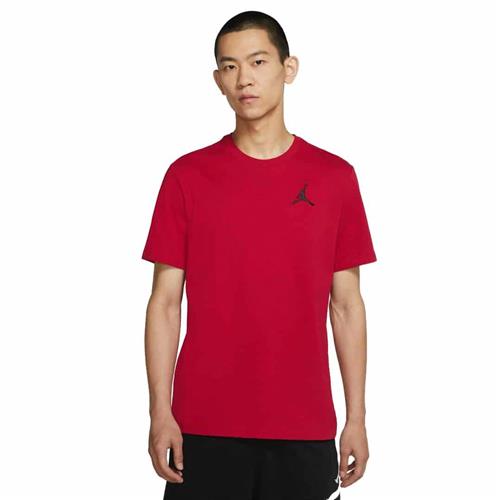 Nike Jordan Jumpman Tshirt Mand Red Kortærmede T-shirts Str L - Bomuld hos Magasin