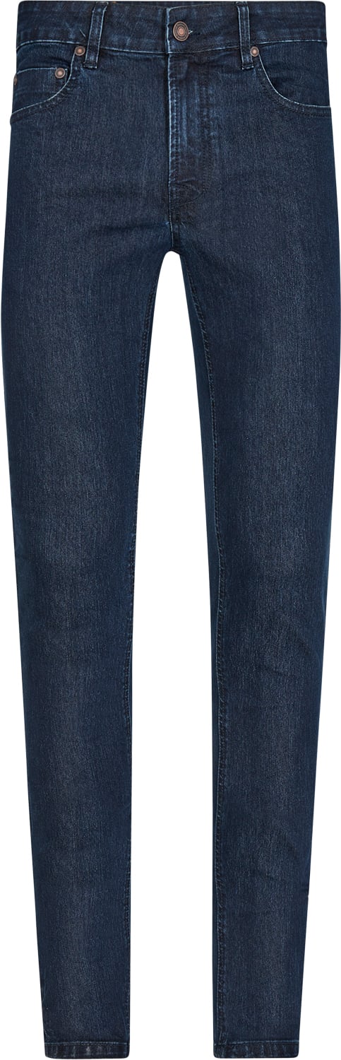 Bruun & Stengade BS Eastwood Slim Fit Jeans Mand Mørkeblå Jeans Str W32 / L32 - Bomuld hos Magasin