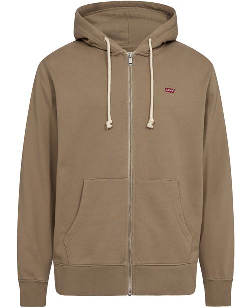 Se Levi's THE Original HM ZIP UP FOG Mand Hvid Hoodies Str L - hos Magasin ved Magasin