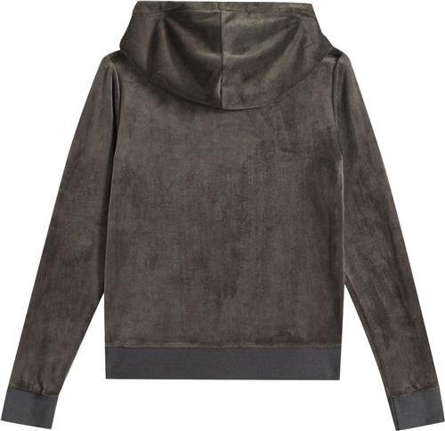 Juicy Couture Robertson Hoodie Kvinde Raven Black Hættetrøjer Str S - Velour hos Magasin