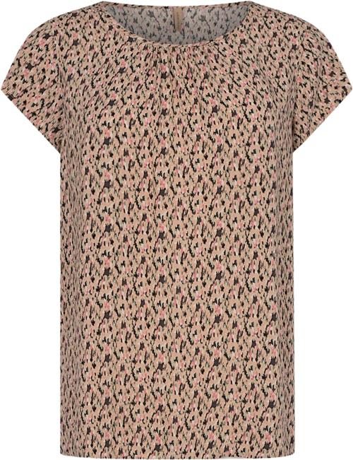 soyaconcept Sccarice 1 Kvinde 4140 Pale Pink Combi Kortærmede T-shirts Str S - Viskose hos Magasin